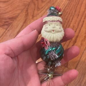 Katherine’s collection clip on Santa ornament